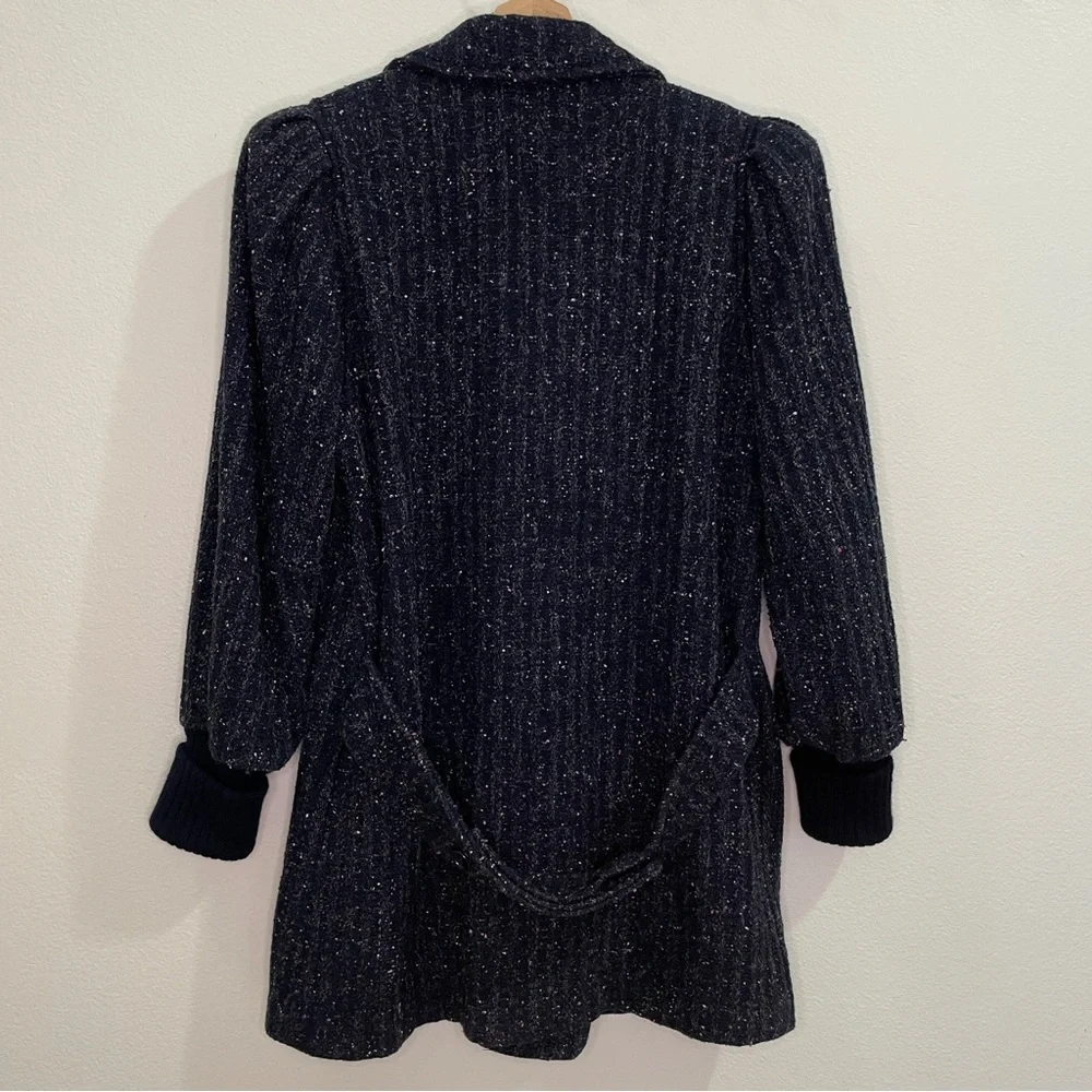 Vintage 80s Saril Ltd. Tweed Ribbed Knit Cuffs Jacket - Picture 2 of 16